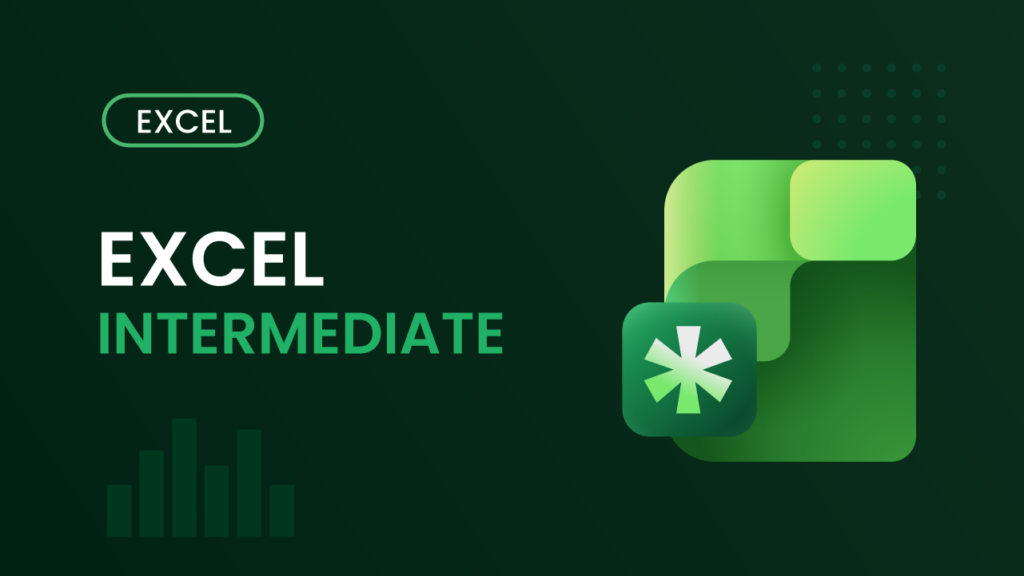 Intermediate Excel course with practical exercises, formulas and data analysis.