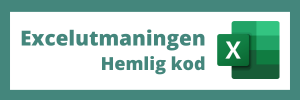 excelutmaning hemlig kod