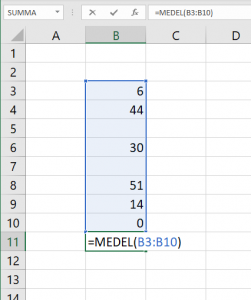 Excel funksjoner