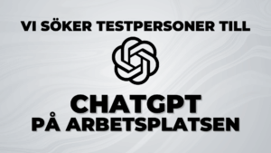 Testpersoner till ChatGPT-2