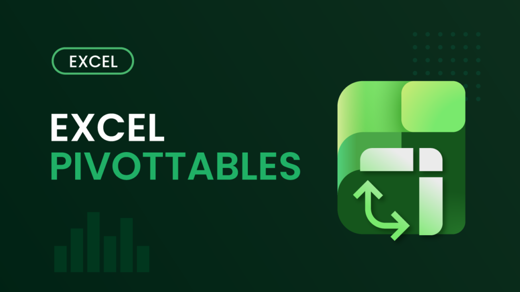 Course thumbnail for Excel Pivottables – dark green background with a pivot table icon and the text "Excel Pivottables"